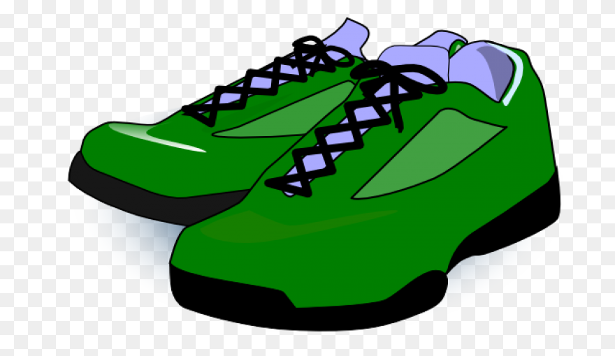 Forest Green Tennis Shoes Clipart - Shoes