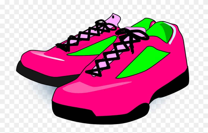Forest Green Tennis Shoes Clip Art 