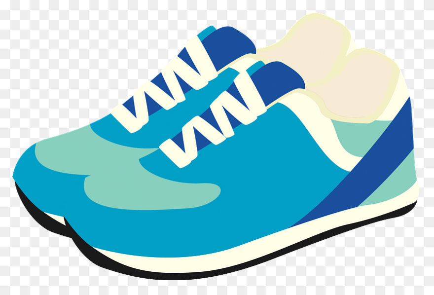 Forest Green Tennis Shoes Clip Art 