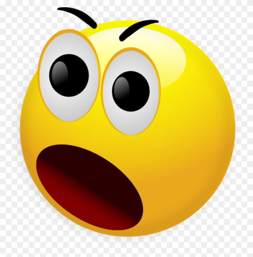 Clipart Surprised Face  - Shocked