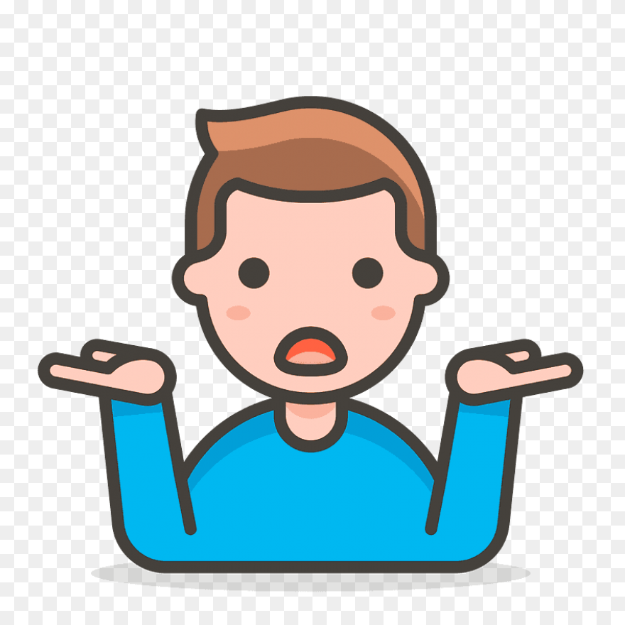 13+ Shrug Emoji View Man Shrugging Emoji Clipart. Free PNG Clip Art