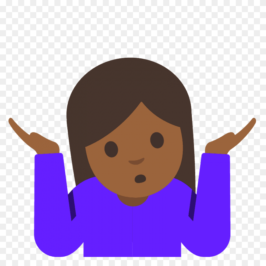 Emoticons Shrug Sticker - Emoticons
