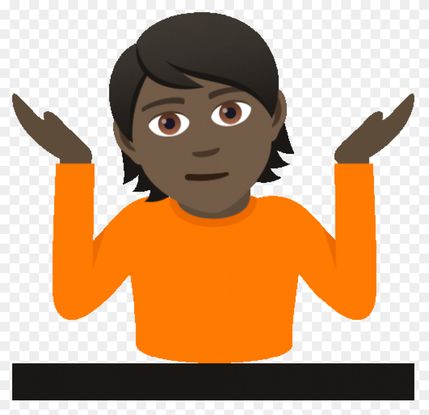 Emoticons Shrug Sticker - Emoticons