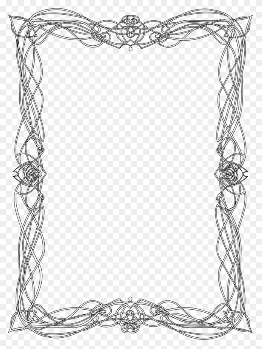 10+ Silver Border View Frame Border White Free Vector PNG Clip Art
