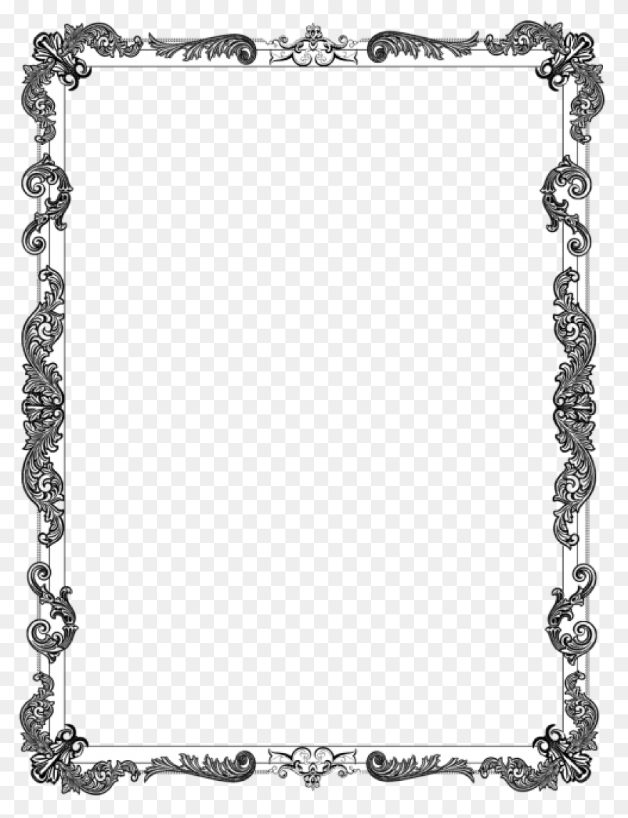 Free Fall Borders Black And White, 