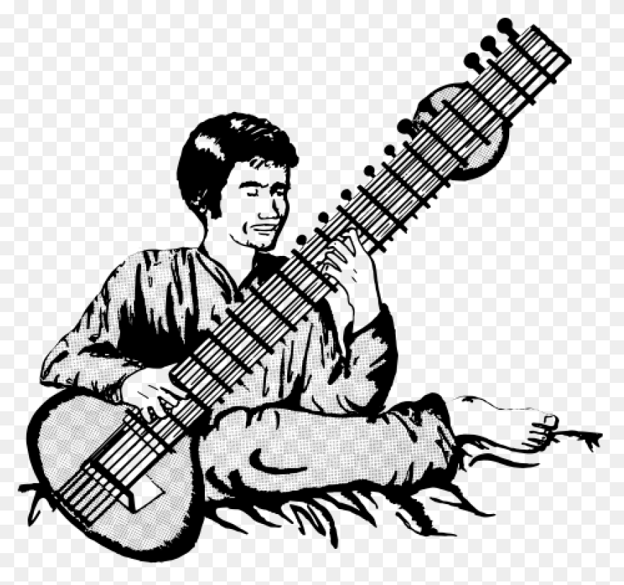 Sitar Clipart - Large Size Png Imag