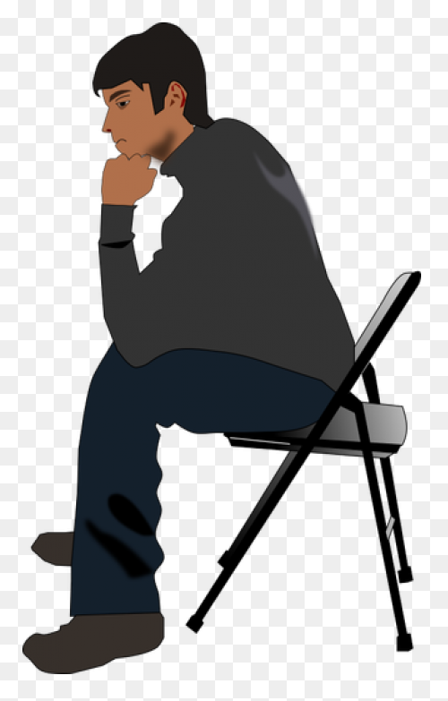 Boy Sitting Male Headgear Clipart -