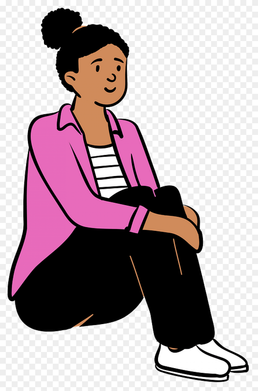 Boy Sitting Male Headgear Clipart -