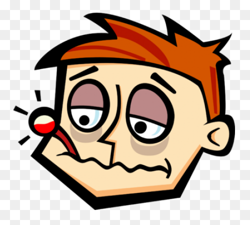Boy Is Sick With Fever And Cold Cli