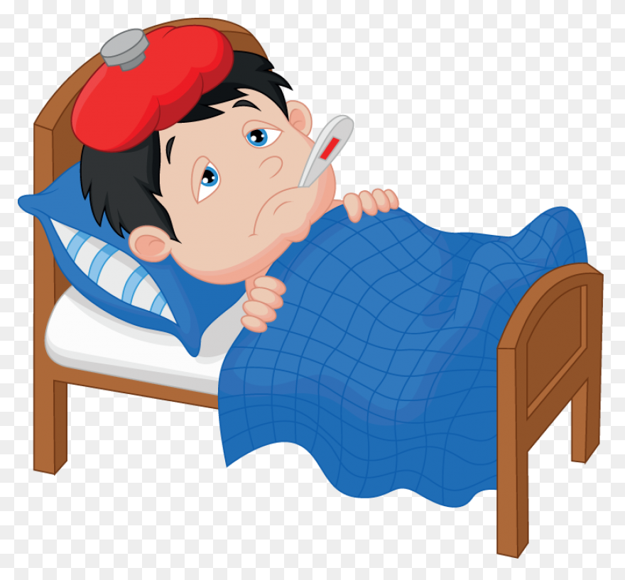 Boy Is Sick With Fever And Cold Cli