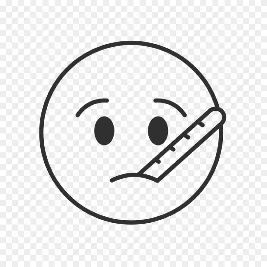 Sick Emoji Transparent Png - Stickp
