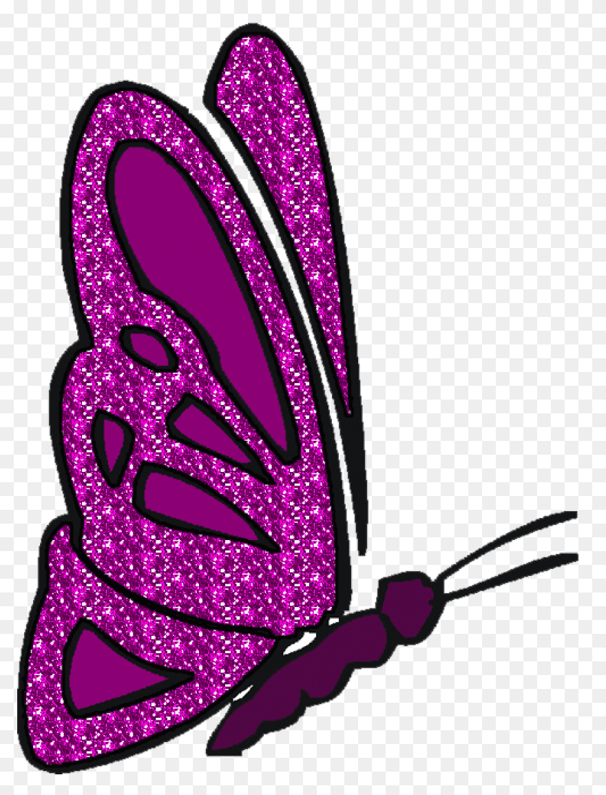 Sparkly Butterfly Clipart - Butterf