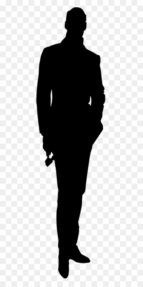 Man Silhouette Alone Free Vector - Silhouette Man