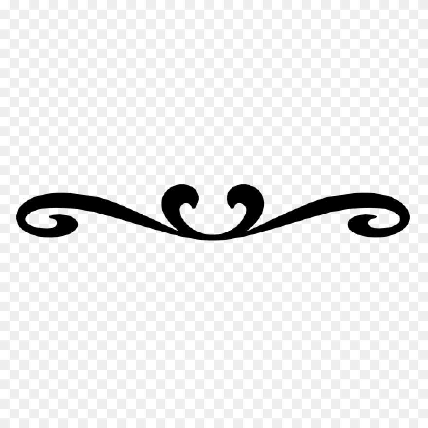 Simple Decorative Border Swirl Sticker - Simple Swirls