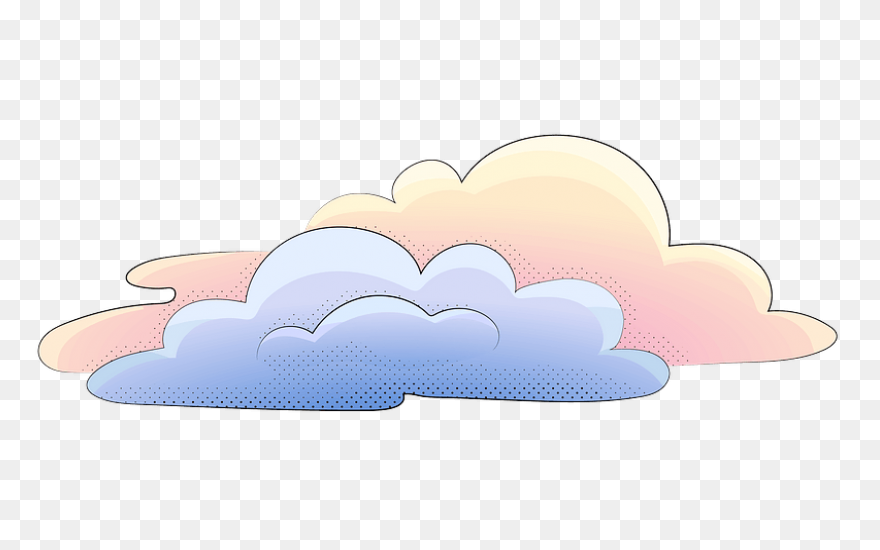 Cloud Rainbow Sky Line Clipart - Cl