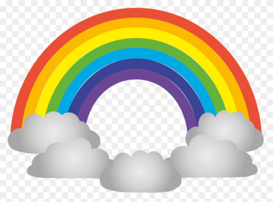 Cloud Rainbow Sky Line Clipart - Sky