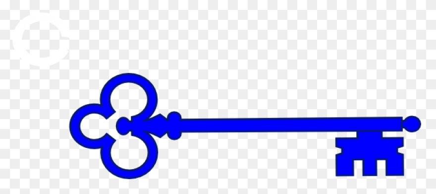 Blue Skeleton Key Clipart At - Skeleton Key