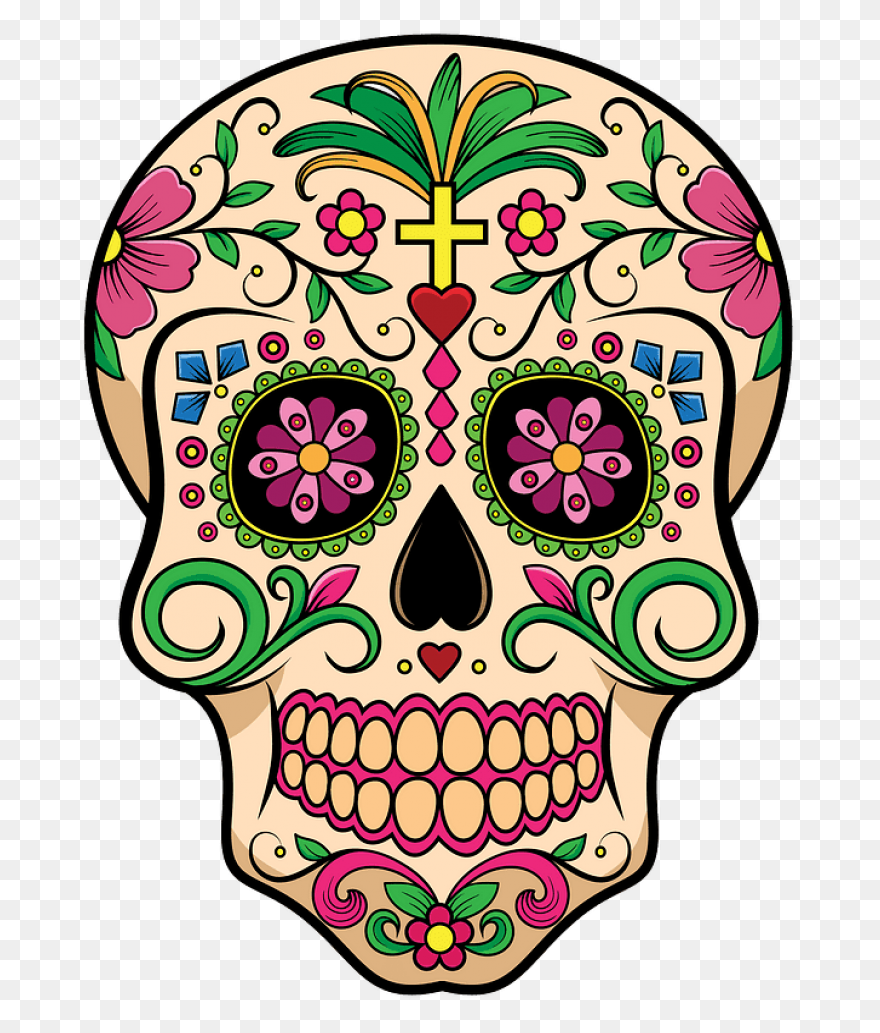 Imgs For > Girly Skulls Clipart 