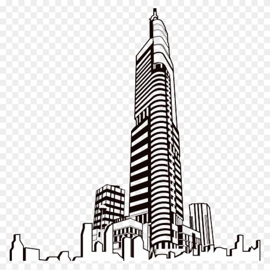 Skyscraper Building Vector PNG-WebP