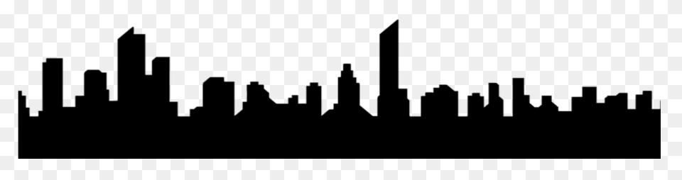 City Skyline Silhouette Clipart - S