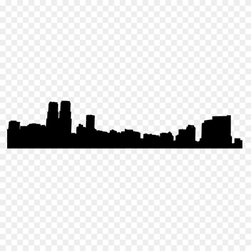 City Skyline Silhouette Clipart - S