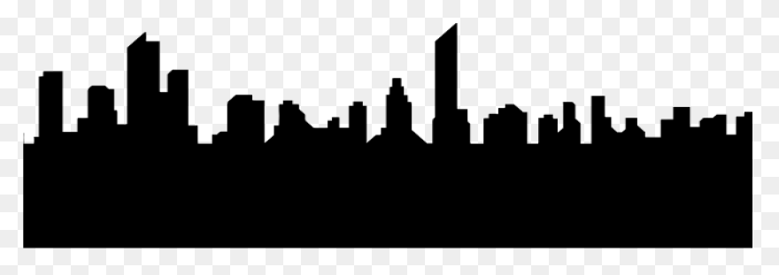 City Skyline Silhouette Clipart - S