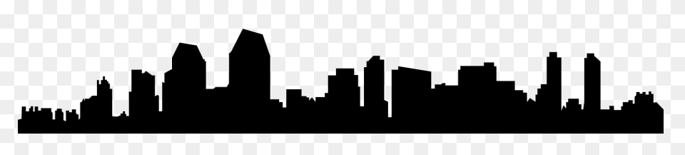 City Skyline Silhouette Clipart - S