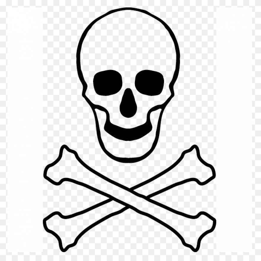 Skull And Bones Alpha Square - Skull And Crossbones