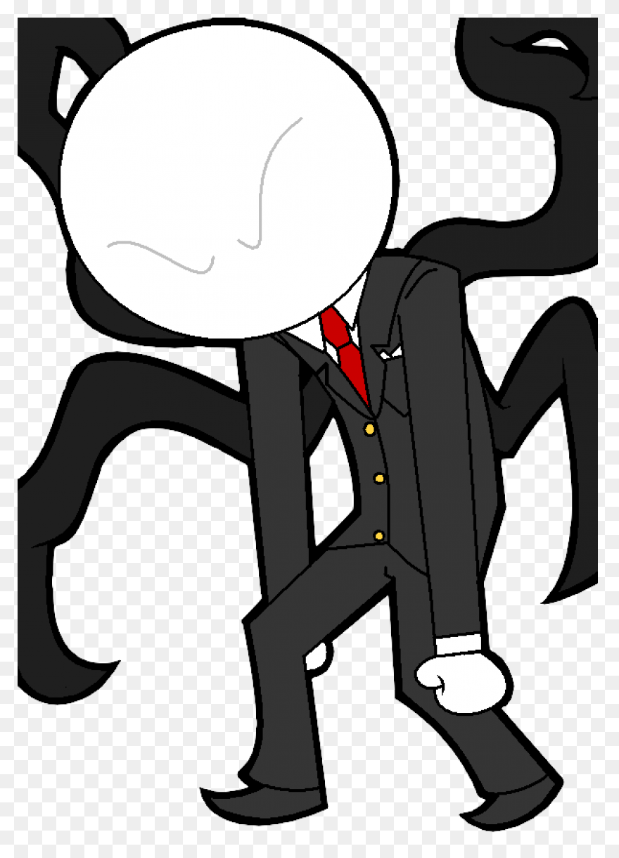 Download Hd Slenderman Clipart Chibi - Slenderman