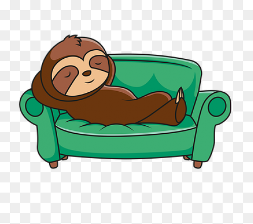Sloth Clipart - Cartoon - Png Downl