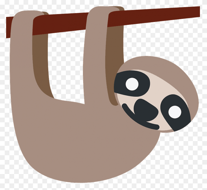 Sloth Clipart - Cartoon - Png Downl