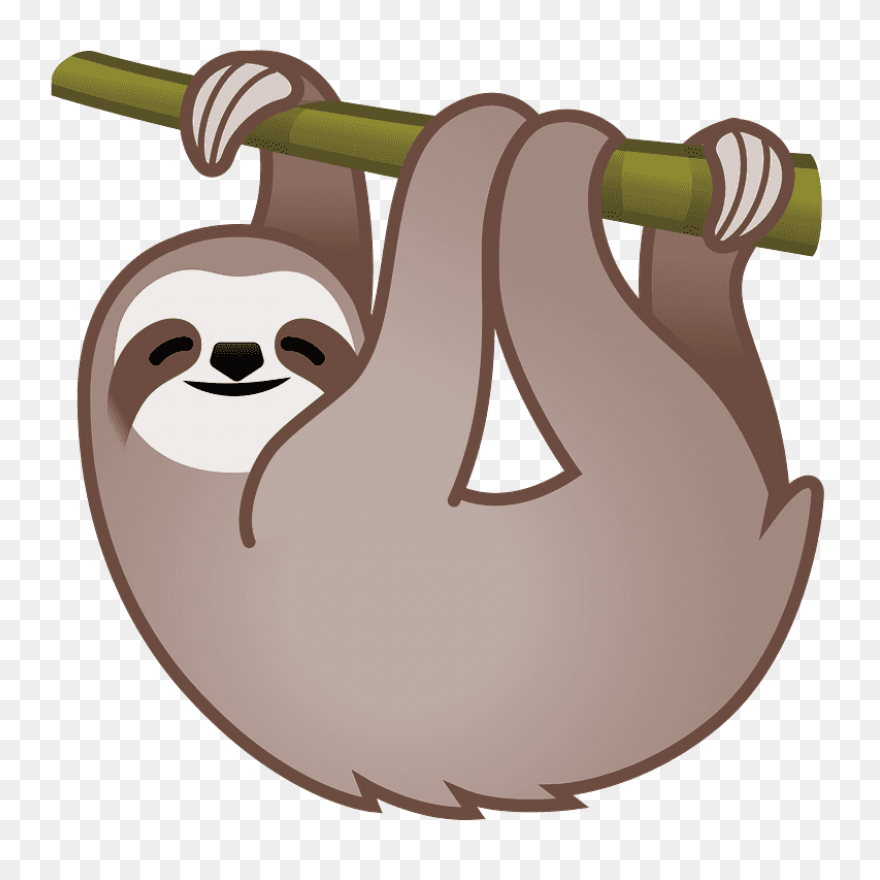 Sloth Clipart - Cartoon - Png Downl