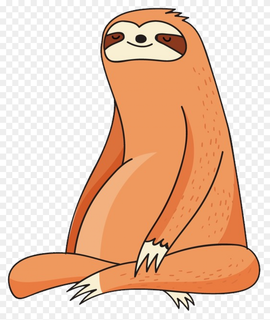 Sloth Clipart - Cartoon - Png Downl
