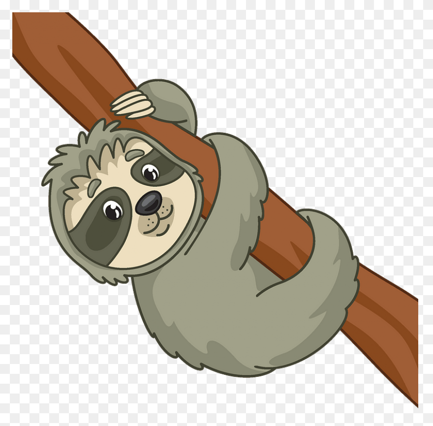 Sloth Clipart Cartoon Png Download - Sloth