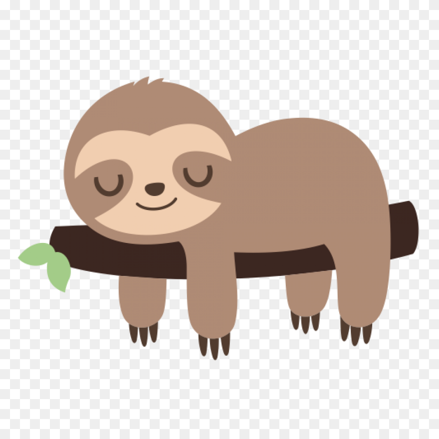 Sloth Clipart - Cartoon - Png Downl