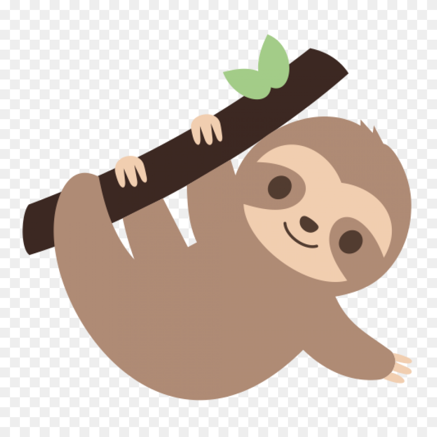 Sloth Clipart - Cartoon - Png Downl