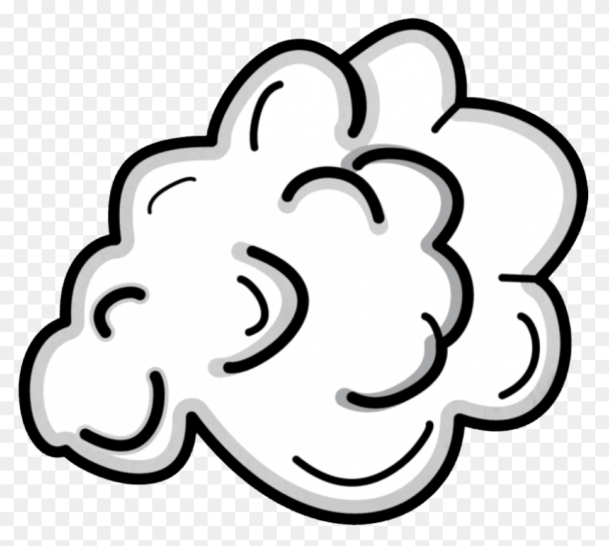 Cartoon Smoke Cloud Clipart Png - Smoke