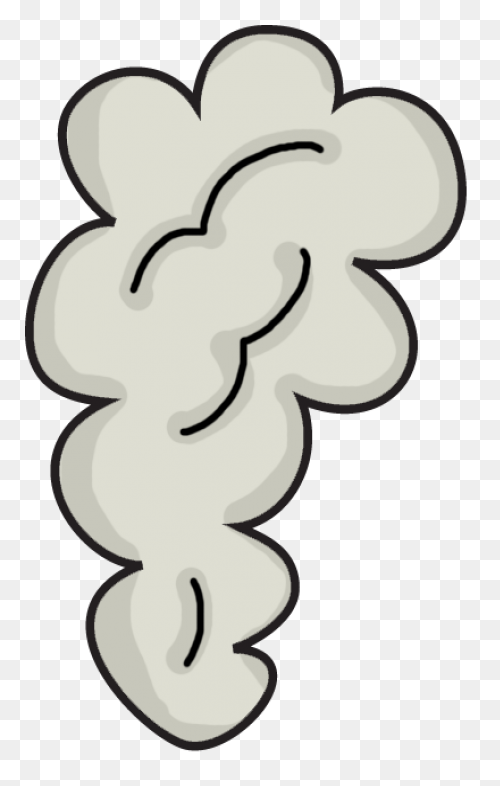 Cartoon Smoke Cloud Clipart Png - S