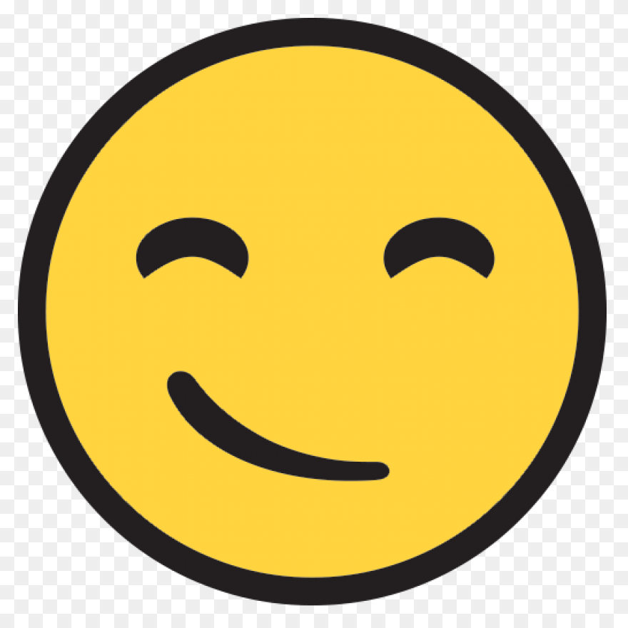 Smiley Emoji Face Smirk - Emoji Vec