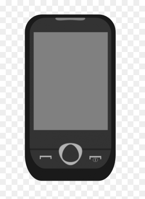 Black Android Smartphone Clipart Pn