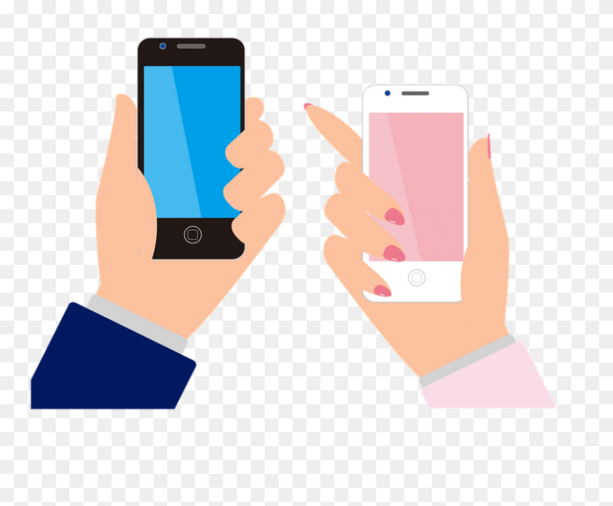 Black Android Smartphone Clipart Pn