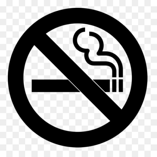 Static Cling No Smoking Label For G