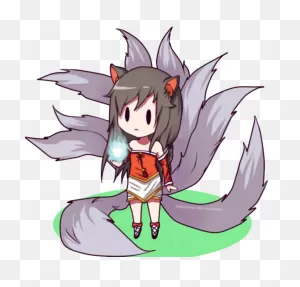 League Of Legends Ahri Chibi - (708X680) Png Clipart Download