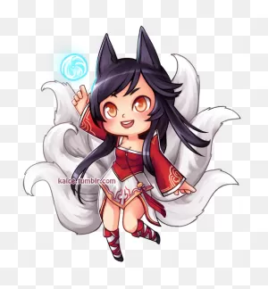 League Of Legends - Ahri League Of Legends Chibi | Full Size Png ClipartFlare.com 