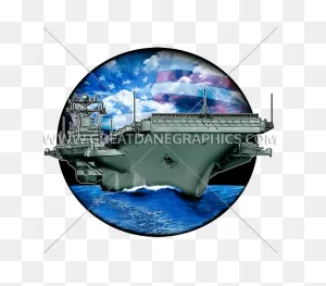 Aircraft Carrier | Production Ready Artwork For T-Shirt Printing