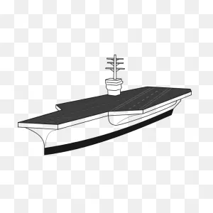 Aircraft Carrier Vector Image | Free PNG-WebP