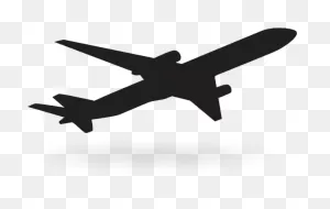 Black Background Airplane Icon Vector Free Vector In - Black ClipartFlare.com 