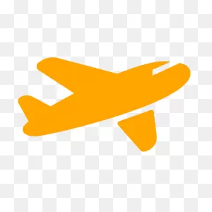 Orange Airplane 11 Icon - Free Orange Airplane Icons