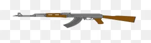 Onlinelabels Clip Art - Ak 47 Rifle Vector Drawing