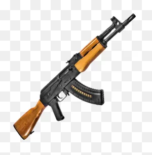 Transparent Ak 47 Clipart - Black Ak 47 Assault Rifle - Png ClipartFlare.com 